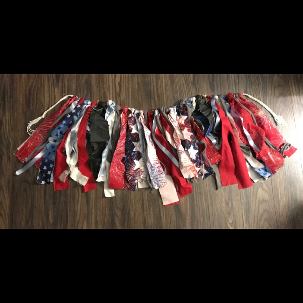 Nautical - Patriotic Themed Rag Banner